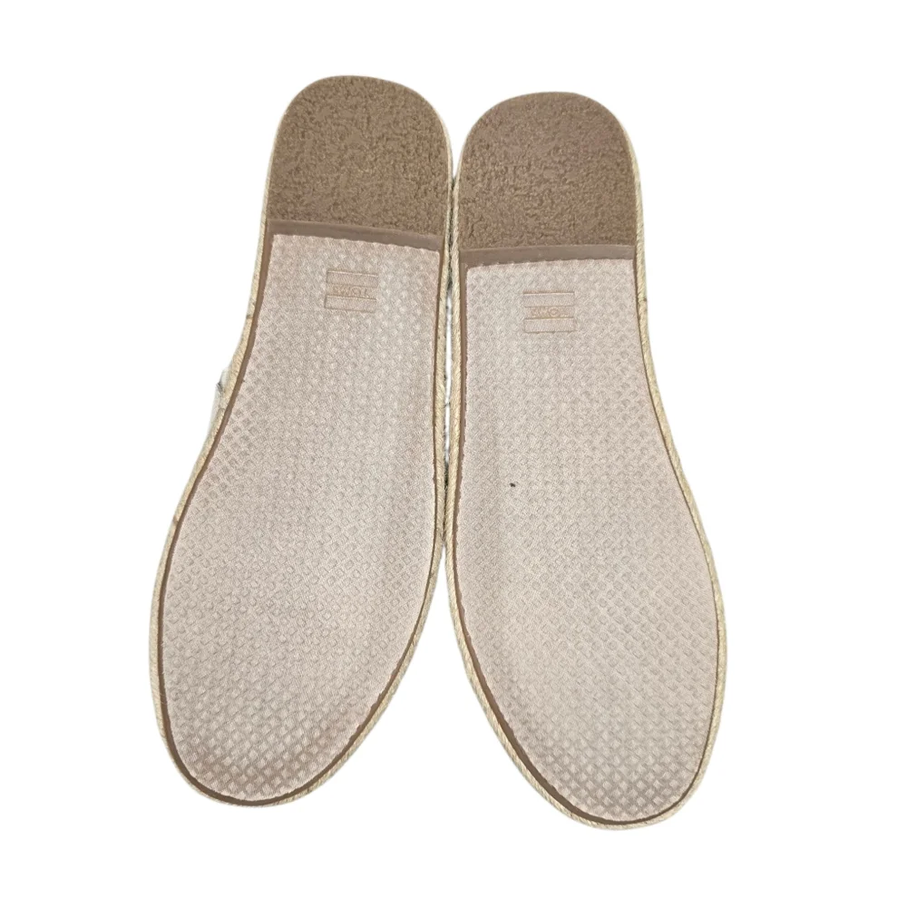 Toms Womens Clara Tan Canvas Slingback Espadrilles Shoe Size 11